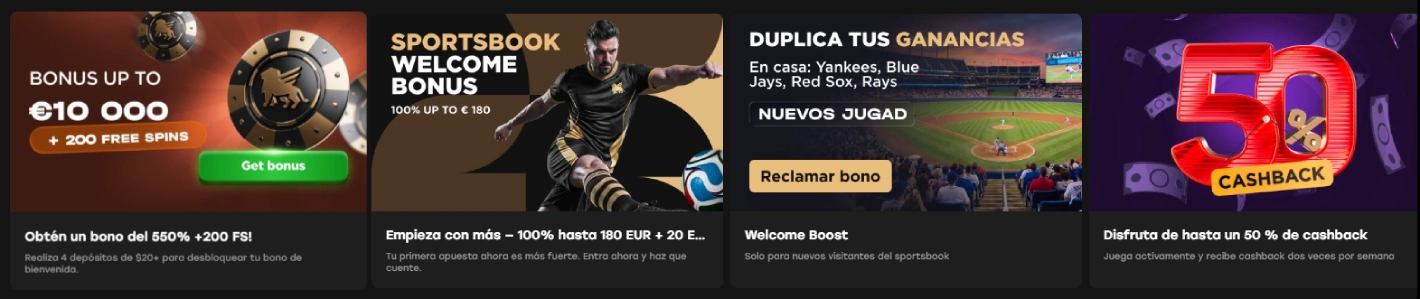 Oferta de bonos en el casino Fairspin